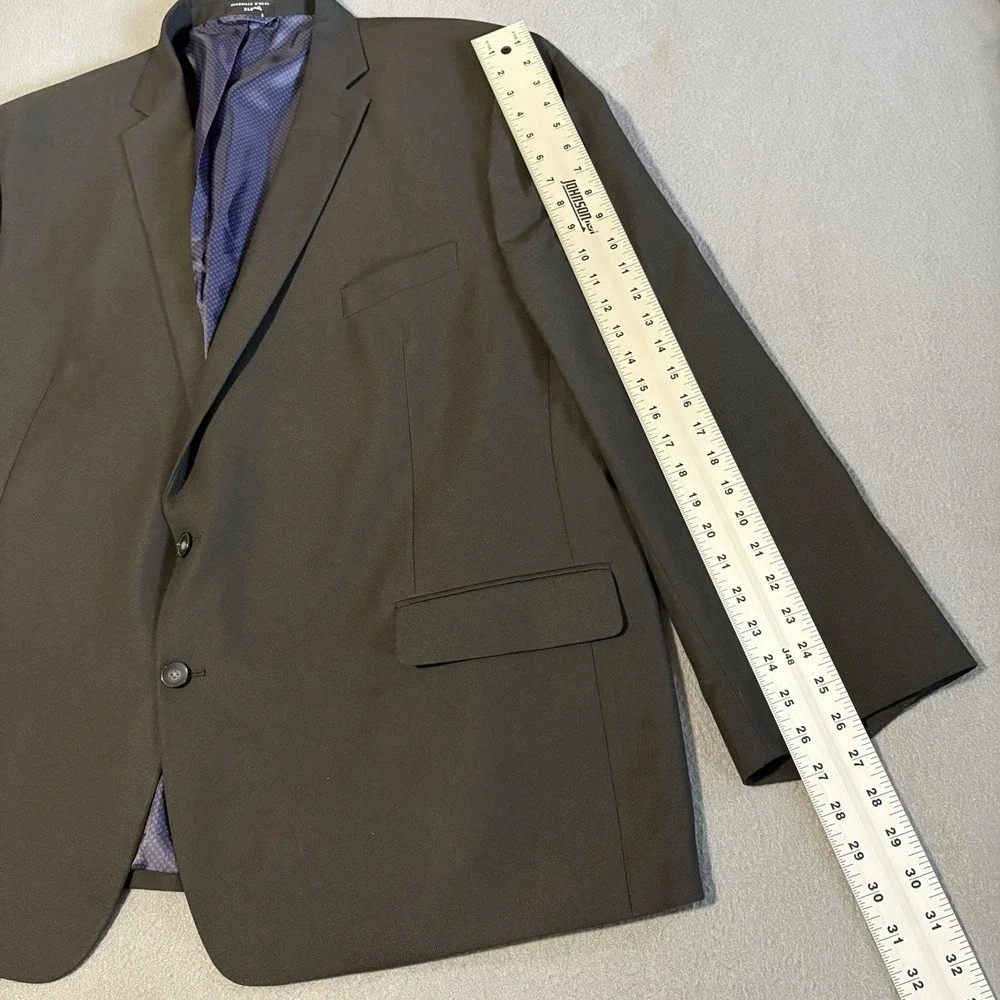 Shaquille O'Neal Blazer XLG 56R Black Solid Sport Coat Jacket Modern Travel‎ NEW